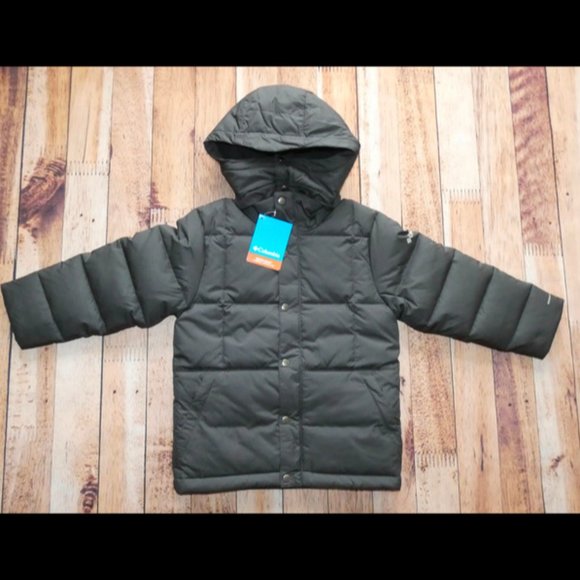 COPY - Columbia Sportswear Boys Down Jacket Forest Park Hooded Puffer Omni Heat…